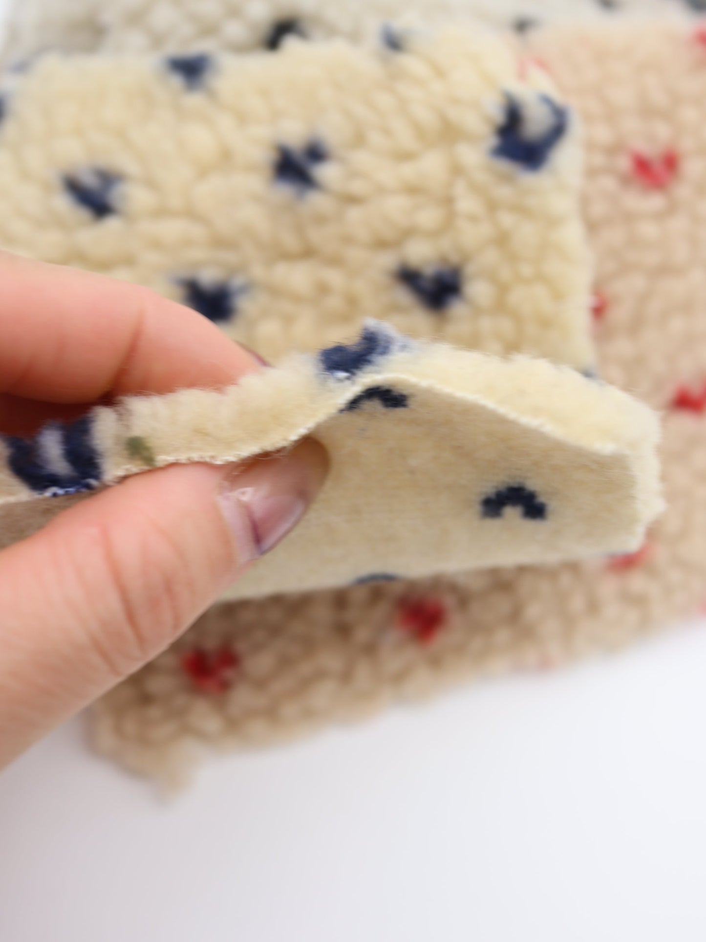 【25AW-151】じつはプチハートボア　/0.5ｙあたり=～1065円