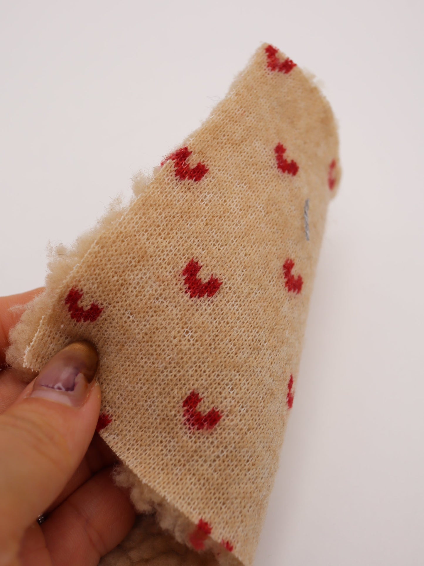 【25AW-151】じつはプチハートボア　/0.5ｙあたり=～1065円