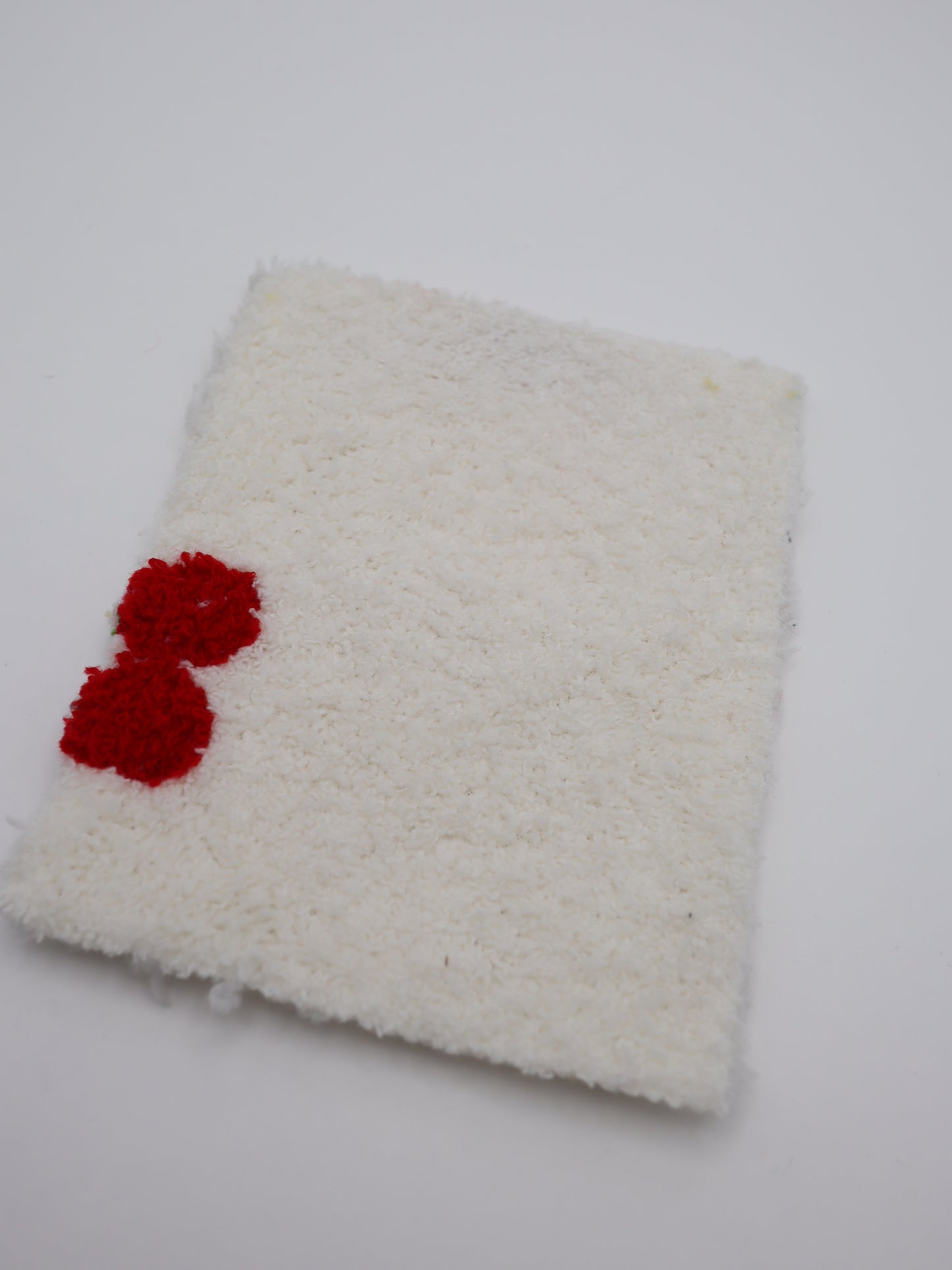 【25AW-159】さくらんぼ両面ボアニット　/0.5ｙあたり=～1440円