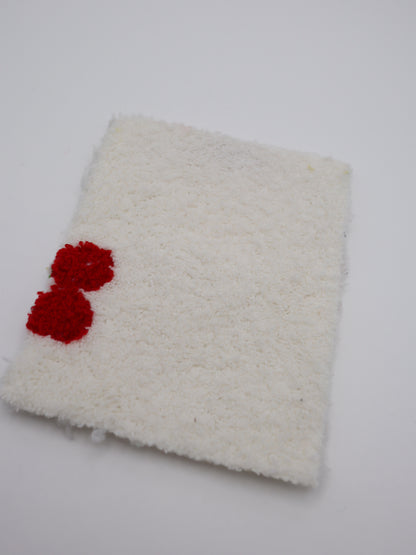 【25AW-159】さくらんぼ両面ボアニット　/0.5ｙあたり=～1440円