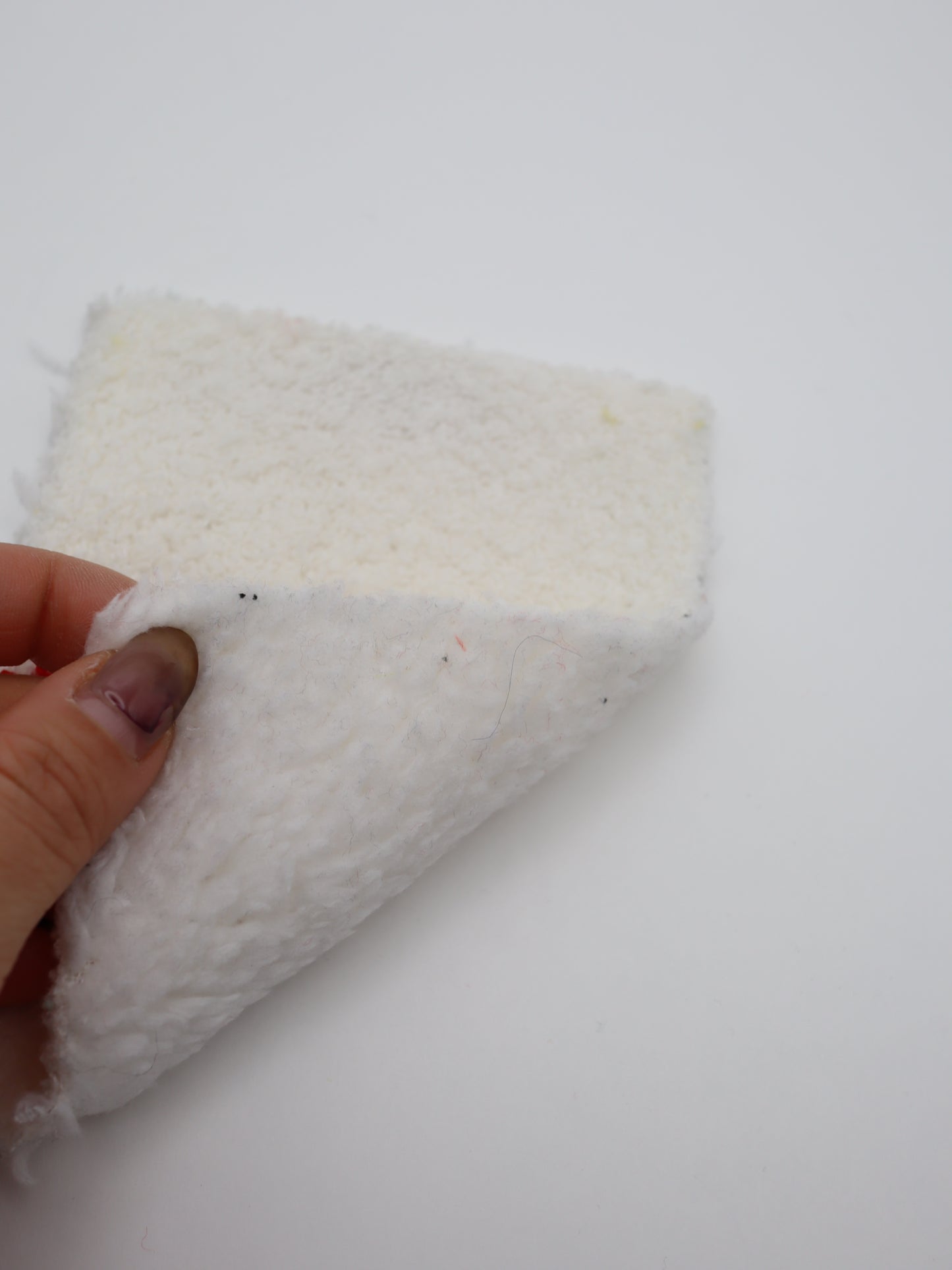 【25AW-159】さくらんぼ両面ボアニット　/0.5ｙあたり=～1440円