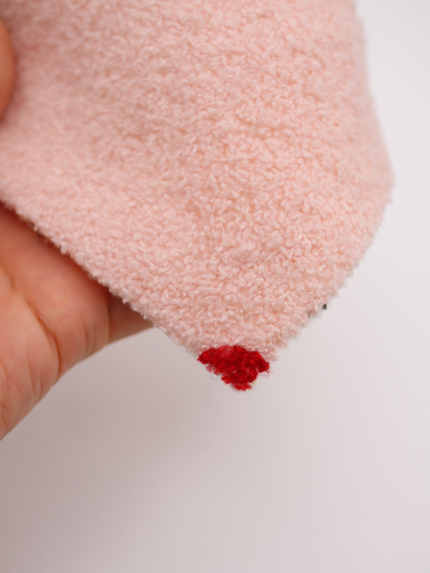 【25AW-159】さくらんぼ両面ボアニット　/0.5ｙあたり=～1440円