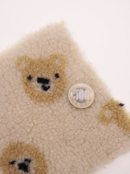 【25AW-157】プチくまちゃんボア　/0.5ｙあたり=～1725円