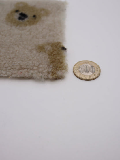 【25AW-157】プチくまちゃんボア　/0.5ｙあたり=～1725円