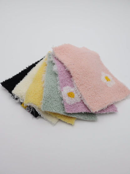 【25AW-158】レトロフラワー両面ボアニット　/0.5ｙあたり=～1265円