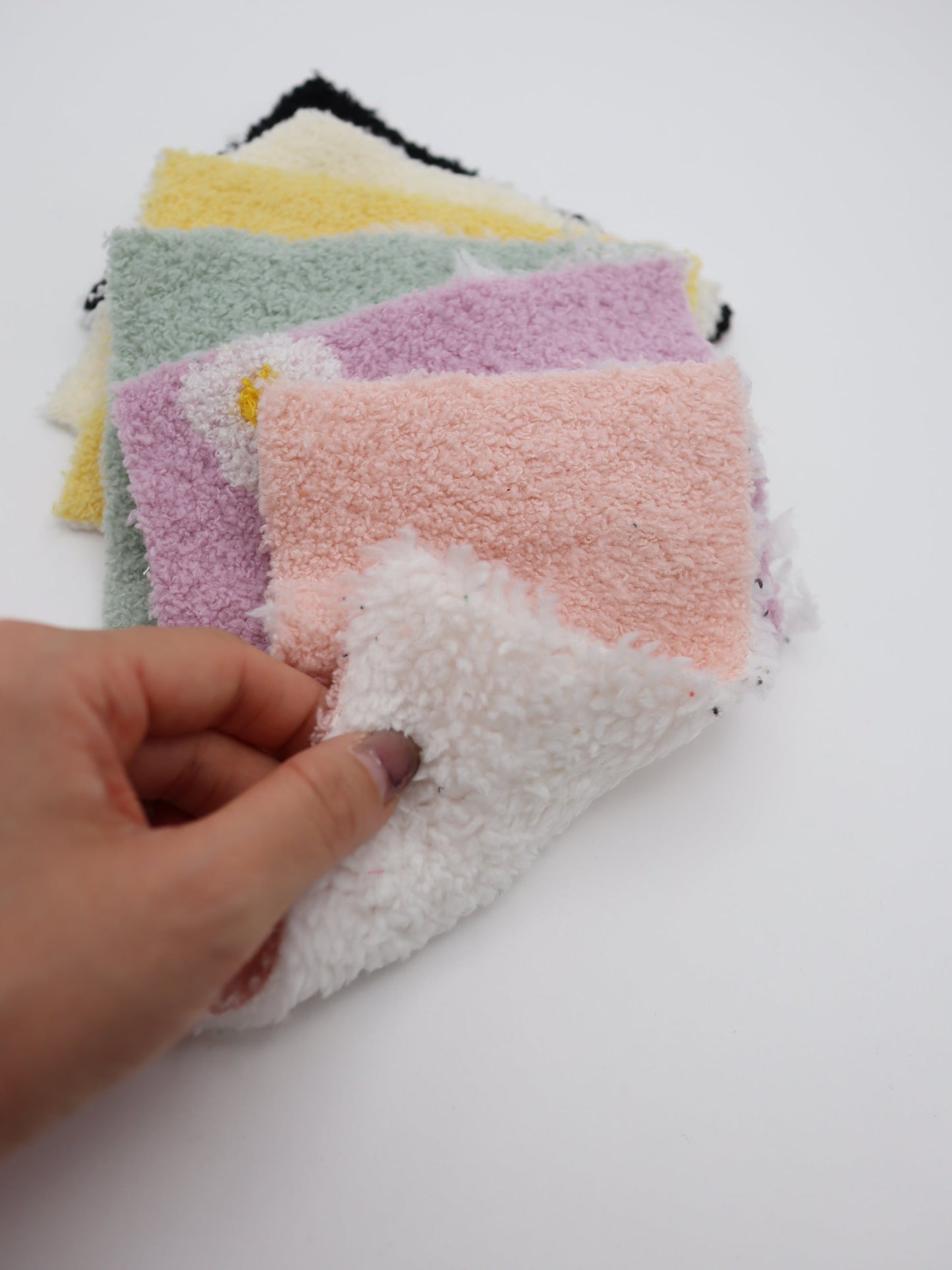 【25AW-158】レトロフラワー両面ボアニット　/0.5ｙあたり=～1265円