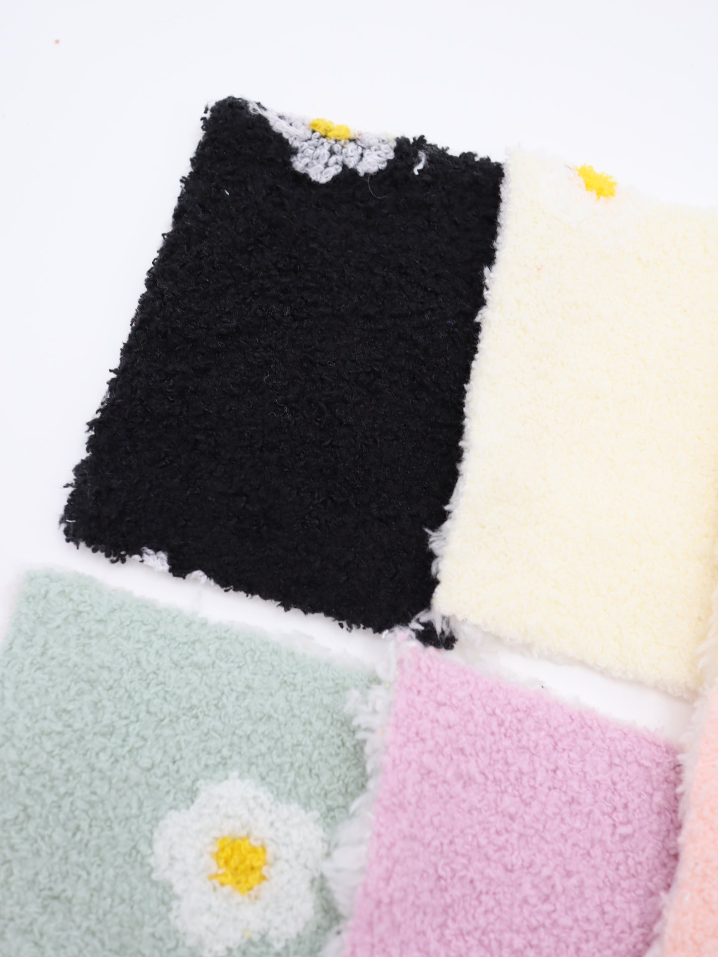 【25AW-158】レトロフラワー両面ボアニット　/0.5ｙあたり=～1265円