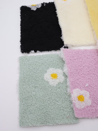 【25AW-158】レトロフラワー両面ボアニット　/0.5ｙあたり=～1265円