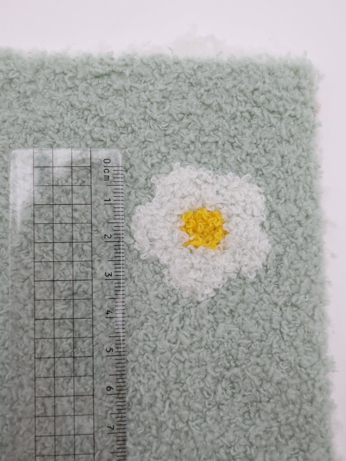 【25AW-158】レトロフラワー両面ボアニット　/0.5ｙあたり=～1265円