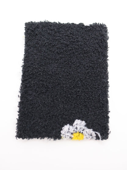 【25AW-158】レトロフラワー両面ボアニット　/0.5ｙあたり=～1265円