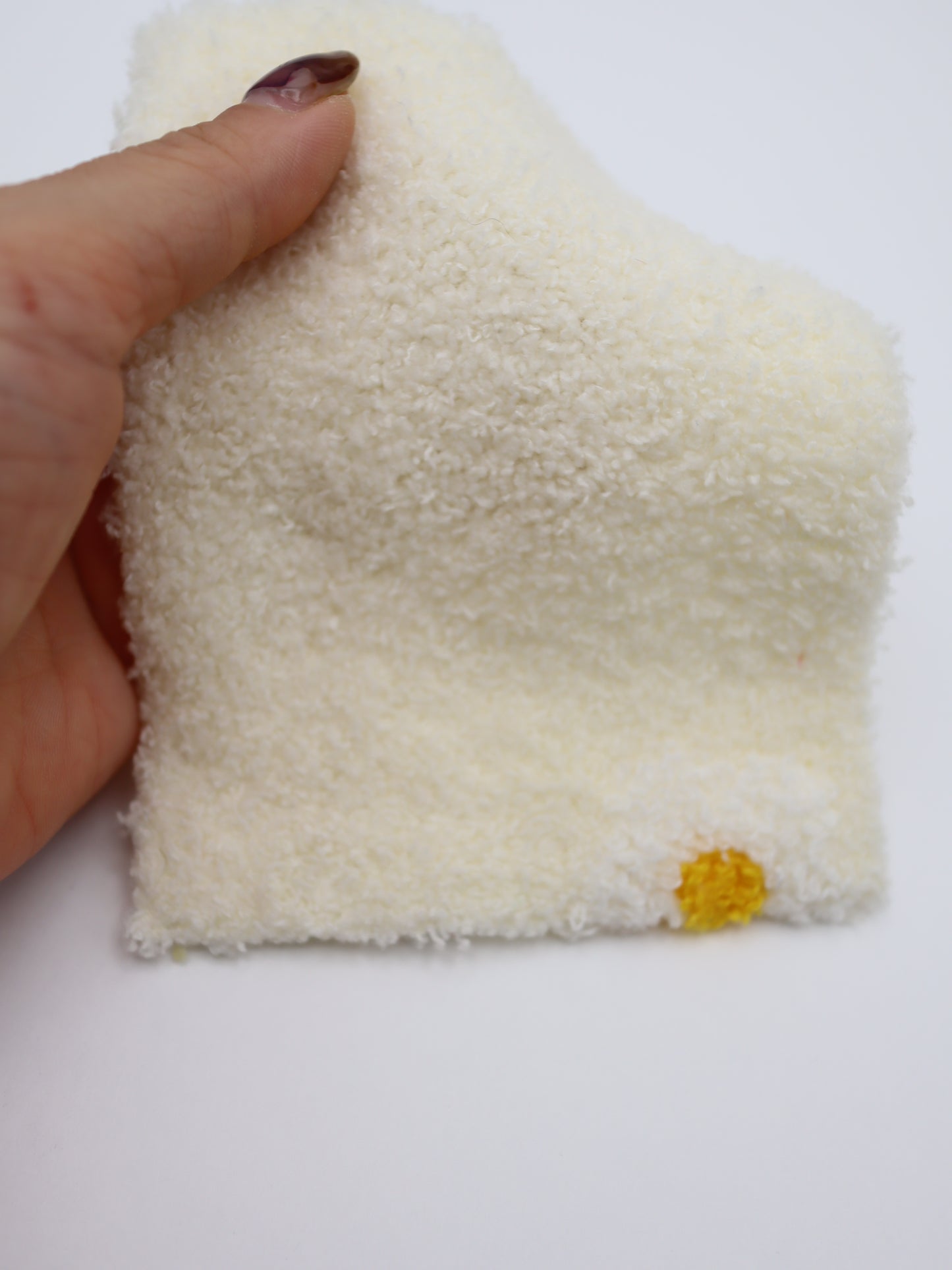 【25AW-158】レトロフラワー両面ボアニット　/0.5ｙあたり=～1265円