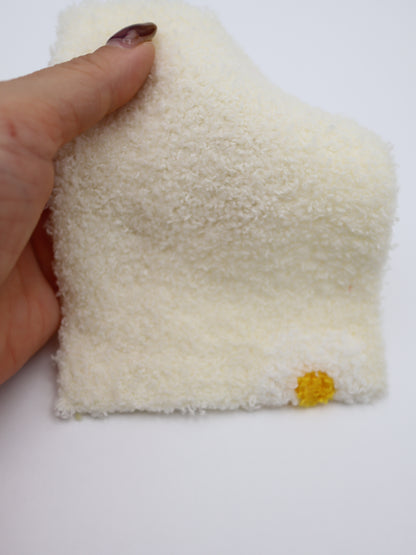 【25AW-158】レトロフラワー両面ボアニット　/0.5ｙあたり=～1265円