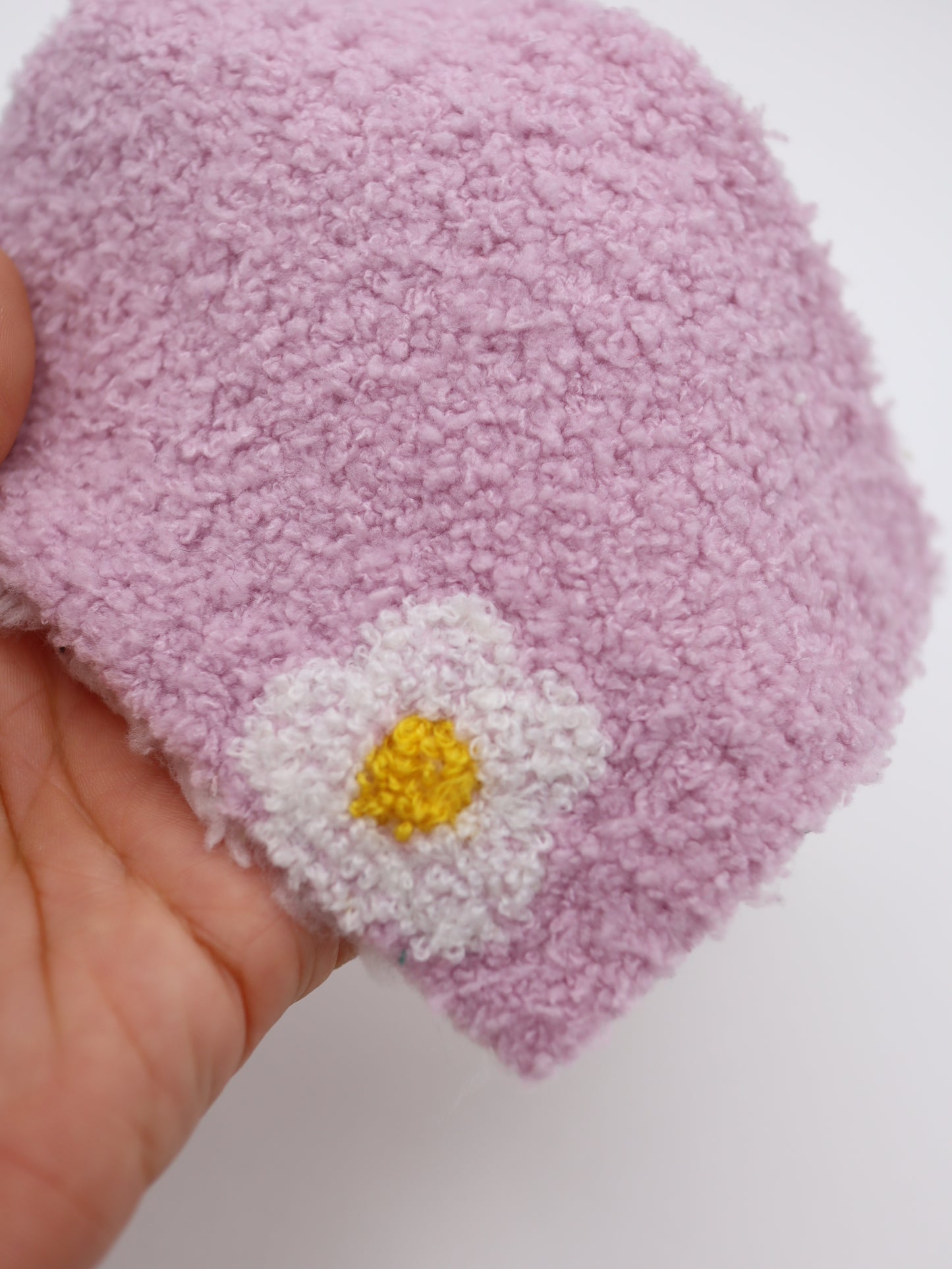 【25AW-158】レトロフラワー両面ボアニット　/0.5ｙあたり=～1265円