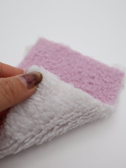 【25AW-158】レトロフラワー両面ボアニット　/0.5ｙあたり=～1265円