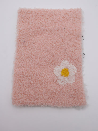 【25AW-158】レトロフラワー両面ボアニット　/0.5ｙあたり=～1265円