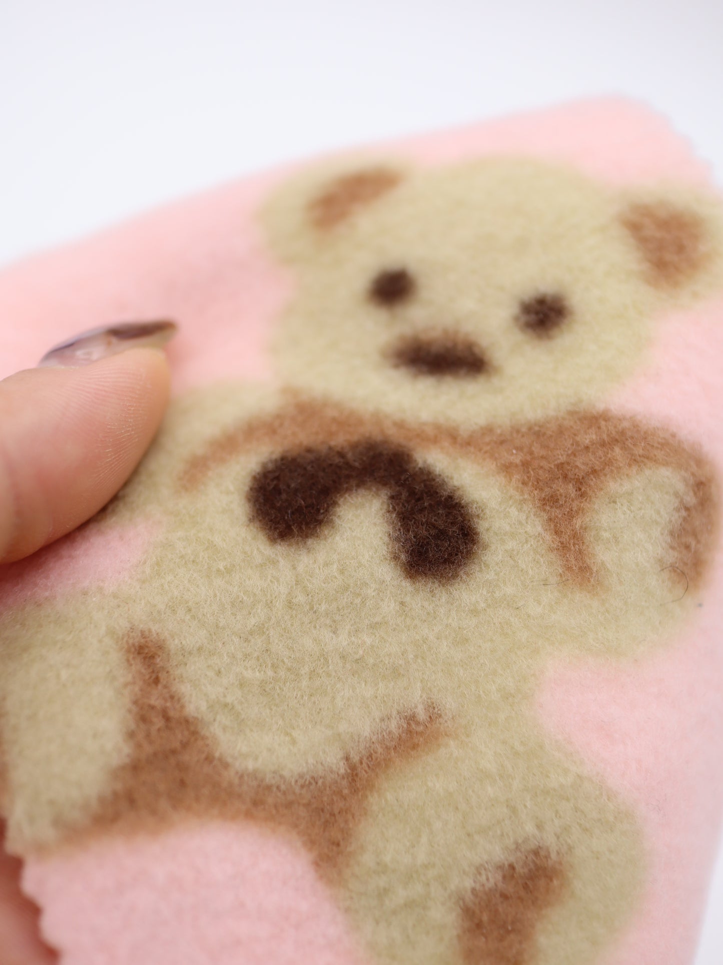 【25AW-161】ふわふわくまちゃん起毛天竺ニット　/0.5ｙあたり=～910円