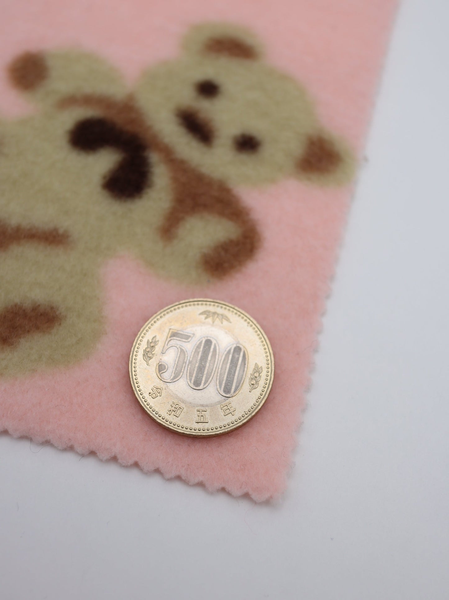 【25AW-161】ふわふわくまちゃん起毛天竺ニット　/0.5ｙあたり=～910円