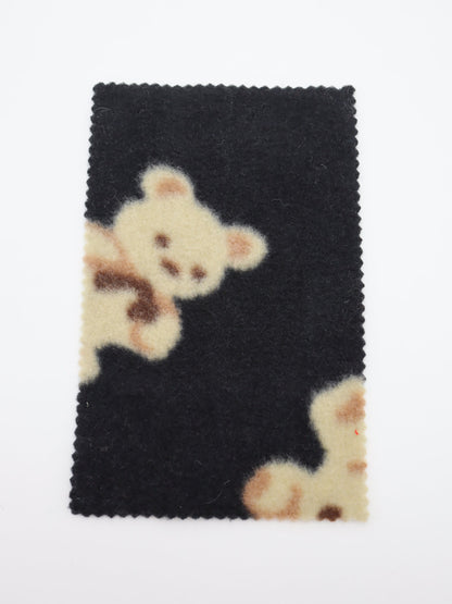 【25AW-161】ふわふわくまちゃん起毛天竺ニット　/0.5ｙあたり=～910円