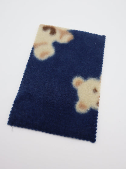 【25AW-161】ふわふわくまちゃん起毛天竺ニット　/0.5ｙあたり=～910円