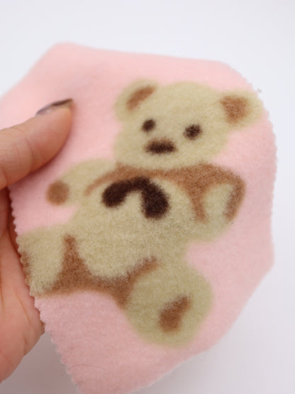 【25AW-161】ふわふわくまちゃん起毛天竺ニット　/0.5ｙあたり=～910円