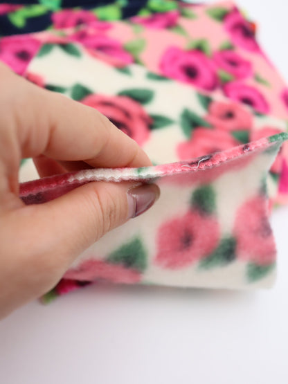 【25AW-163】ローズローズふわふわフリースニット　/0.5ｙあたり=～980円