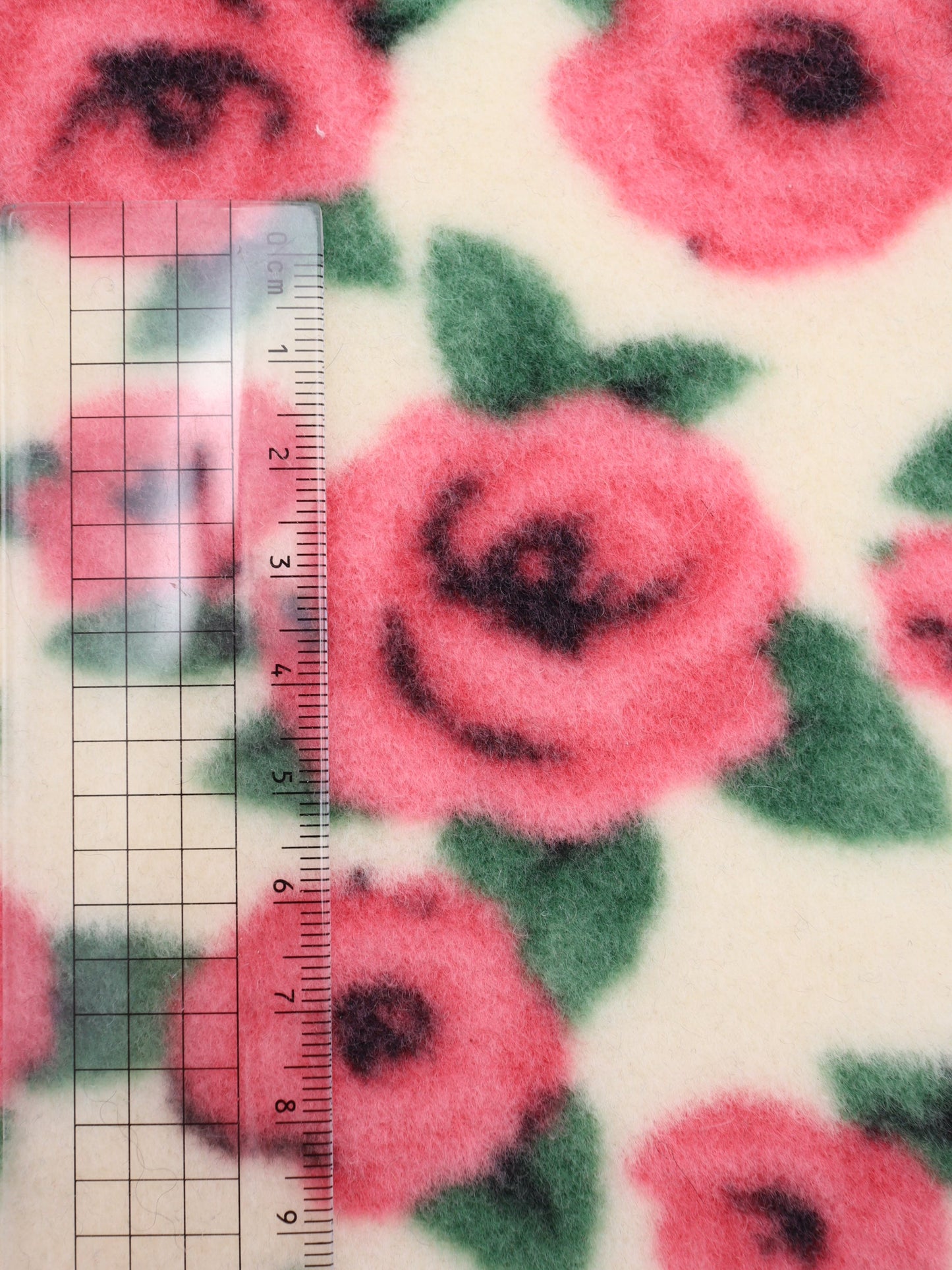 【25AW-163】ローズローズふわふわフリースニット　/0.5ｙあたり=～980円