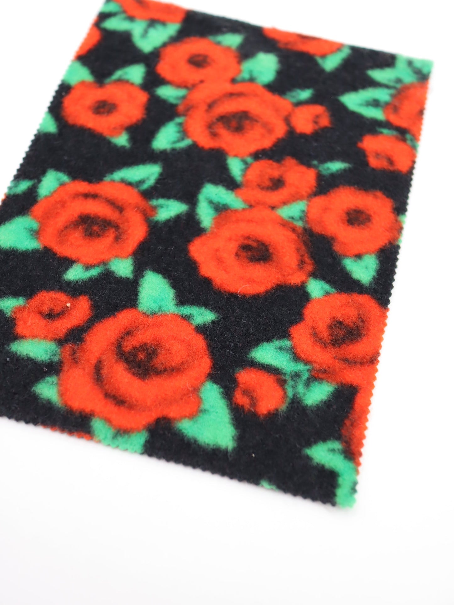 【25AW-163】ローズローズふわふわフリースニット　/0.5ｙあたり=～980円