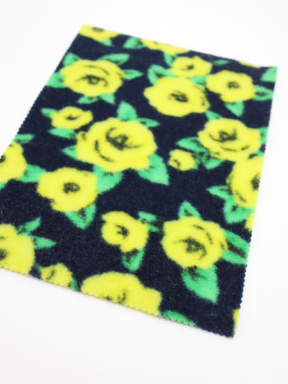 【25AW-163】ローズローズふわふわフリースニット　/0.5ｙあたり=～980円