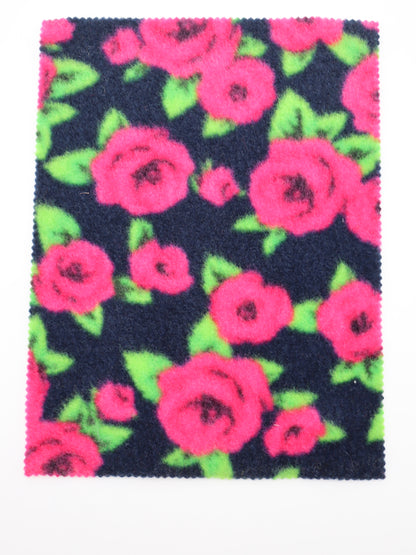 【25AW-163】ローズローズふわふわフリースニット　/0.5ｙあたり=～980円