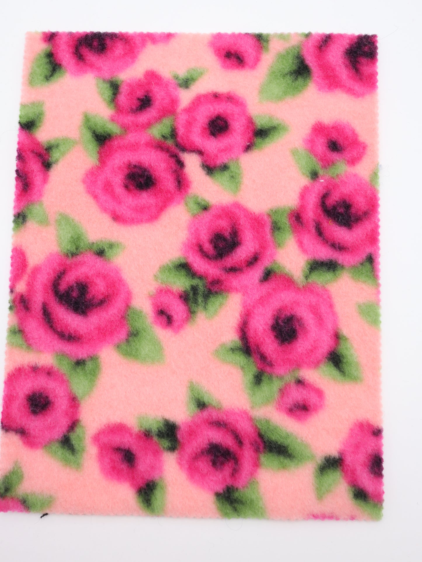 【25AW-163】ローズローズふわふわフリースニット　/0.5ｙあたり=～980円