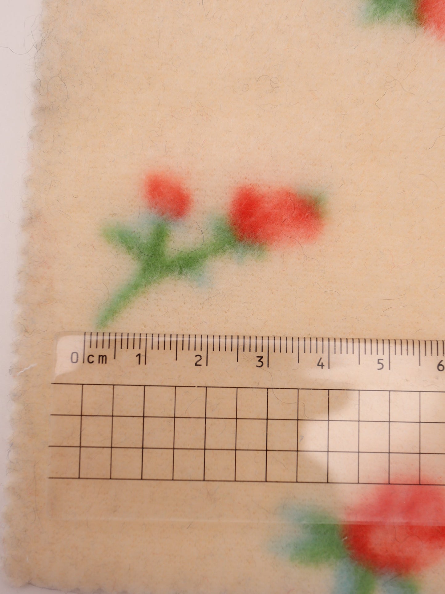 【25AW-170】プチローズふわふわフリースニット　/0.5ｙあたり=～890円