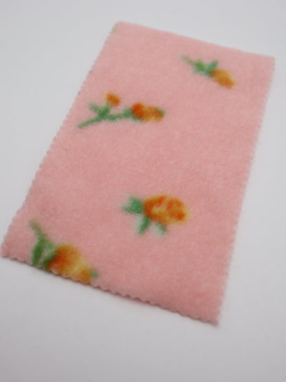 【25AW-170】プチローズふわふわフリースニット　/0.5ｙあたり=～890円