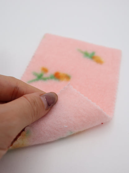 【25AW-170】プチローズふわふわフリースニット　/0.5ｙあたり=～890円