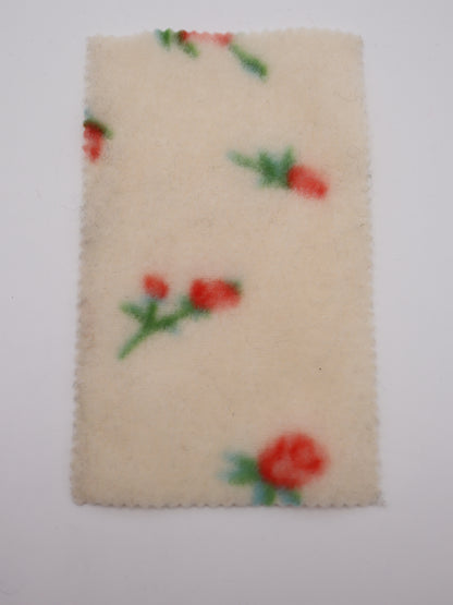 【25AW-170】プチローズふわふわフリースニット　/0.5ｙあたり=～890円