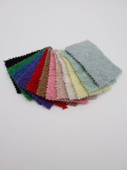 【25AW-067】ウール60％ふわふわプチくるくるヤーンツイード　/0.5ｙあたり=～1560円