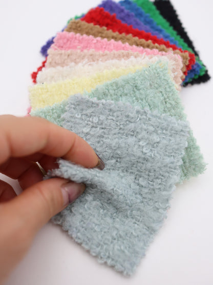 【25AW-067】ウール60％ふわふわプチくるくるヤーンツイード　/0.5ｙあたり=～1560円