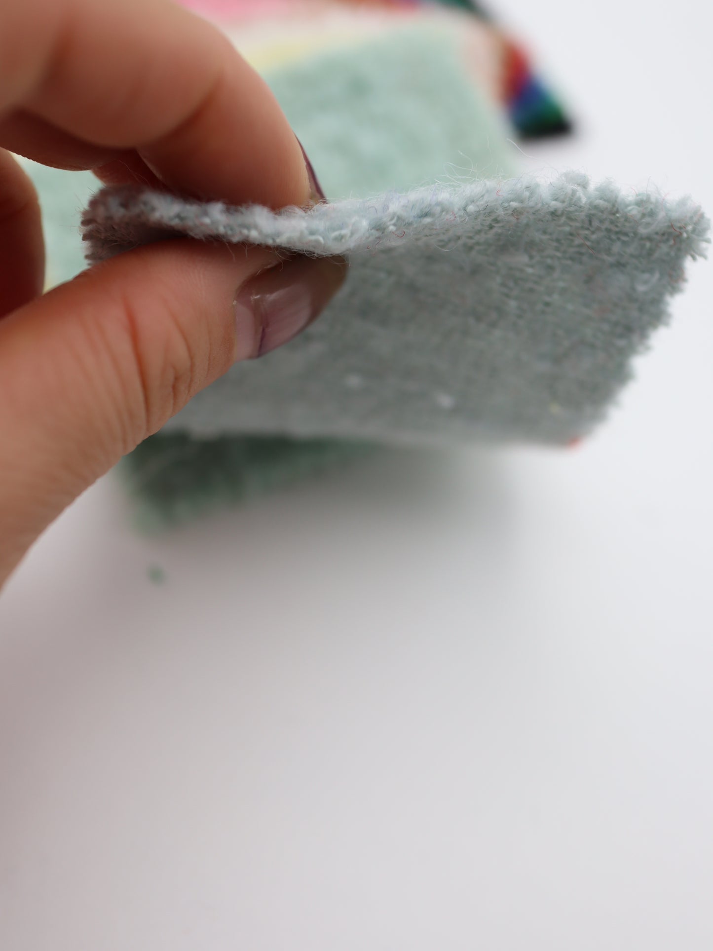 【25AW-067】ウール60％ふわふわプチくるくるヤーンツイード　/0.5ｙあたり=～1560円