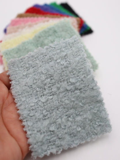 【25AW-067】ウール60％ふわふわプチくるくるヤーンツイード　/0.5ｙあたり=～1560円