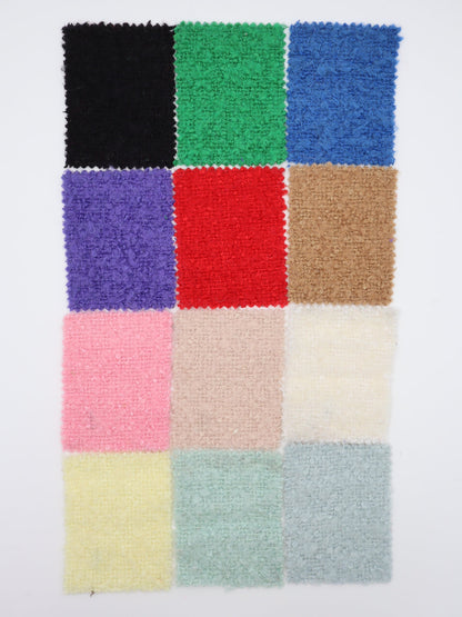 【25AW-067】ウール60％ふわふわプチくるくるヤーンツイード　/0.5ｙあたり=～1560円