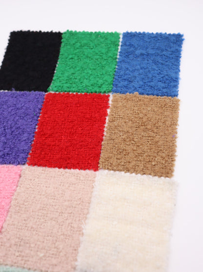 【25AW-067】ウール60％ふわふわプチくるくるヤーンツイード　/0.5ｙあたり=～1560円