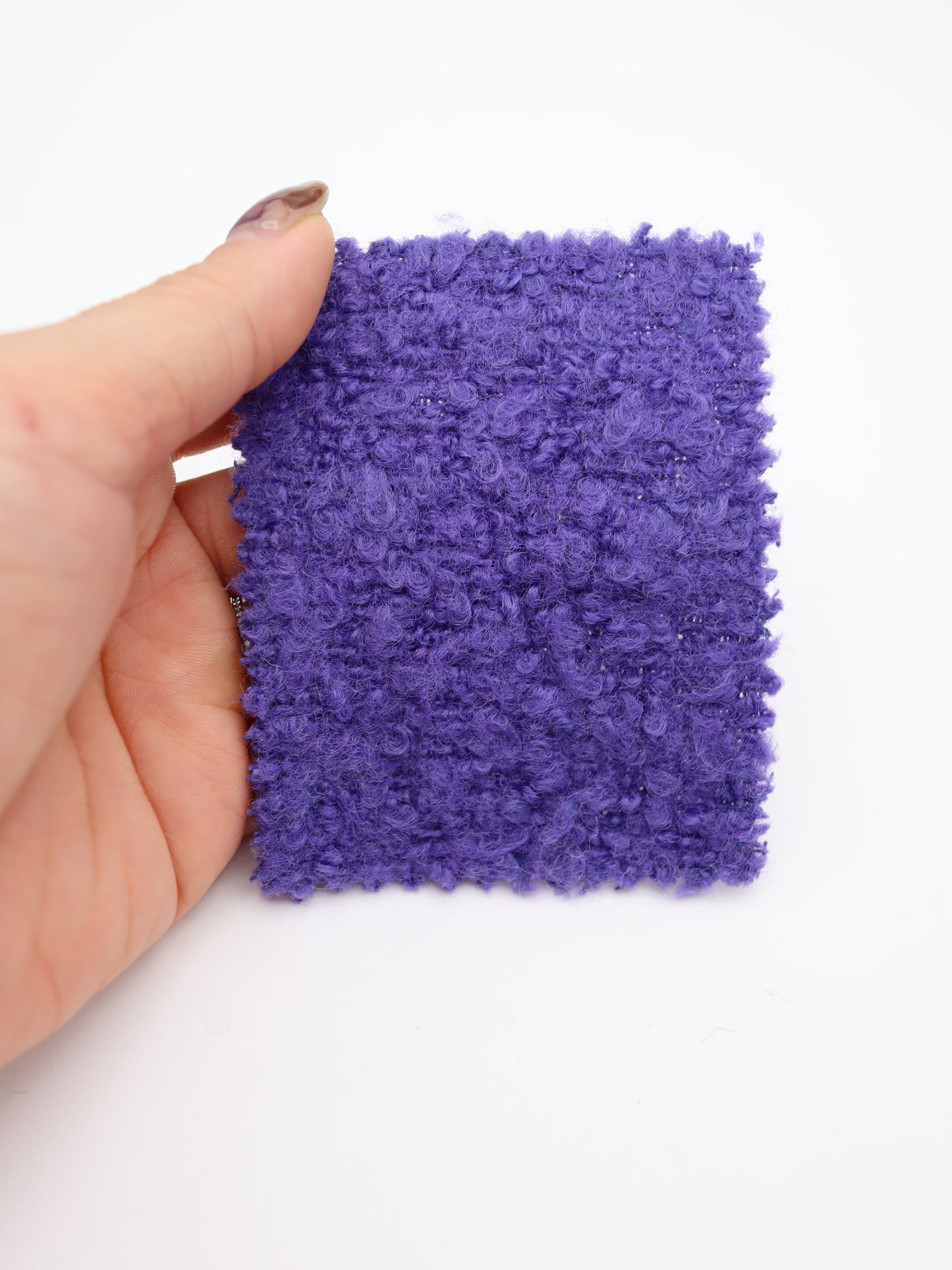 【25AW-067】ウール60％ふわふわプチくるくるヤーンツイード　/0.5ｙあたり=～1560円