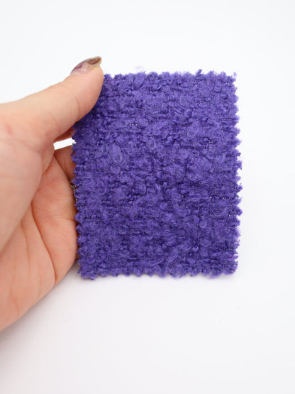 【25AW-067】ウール60％ふわふわプチくるくるヤーンツイード　/0.5ｙあたり=～1560円