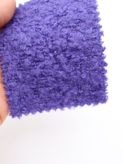 【25AW-067】ウール60％ふわふわプチくるくるヤーンツイード　/0.5ｙあたり=～1560円