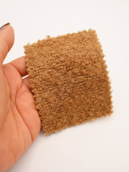 【25AW-067】ウール60％ふわふわプチくるくるヤーンツイード　/0.5ｙあたり=～1560円