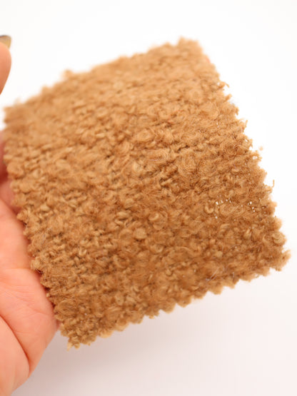 【25AW-067】ウール60％ふわふわプチくるくるヤーンツイード　/0.5ｙあたり=～1560円