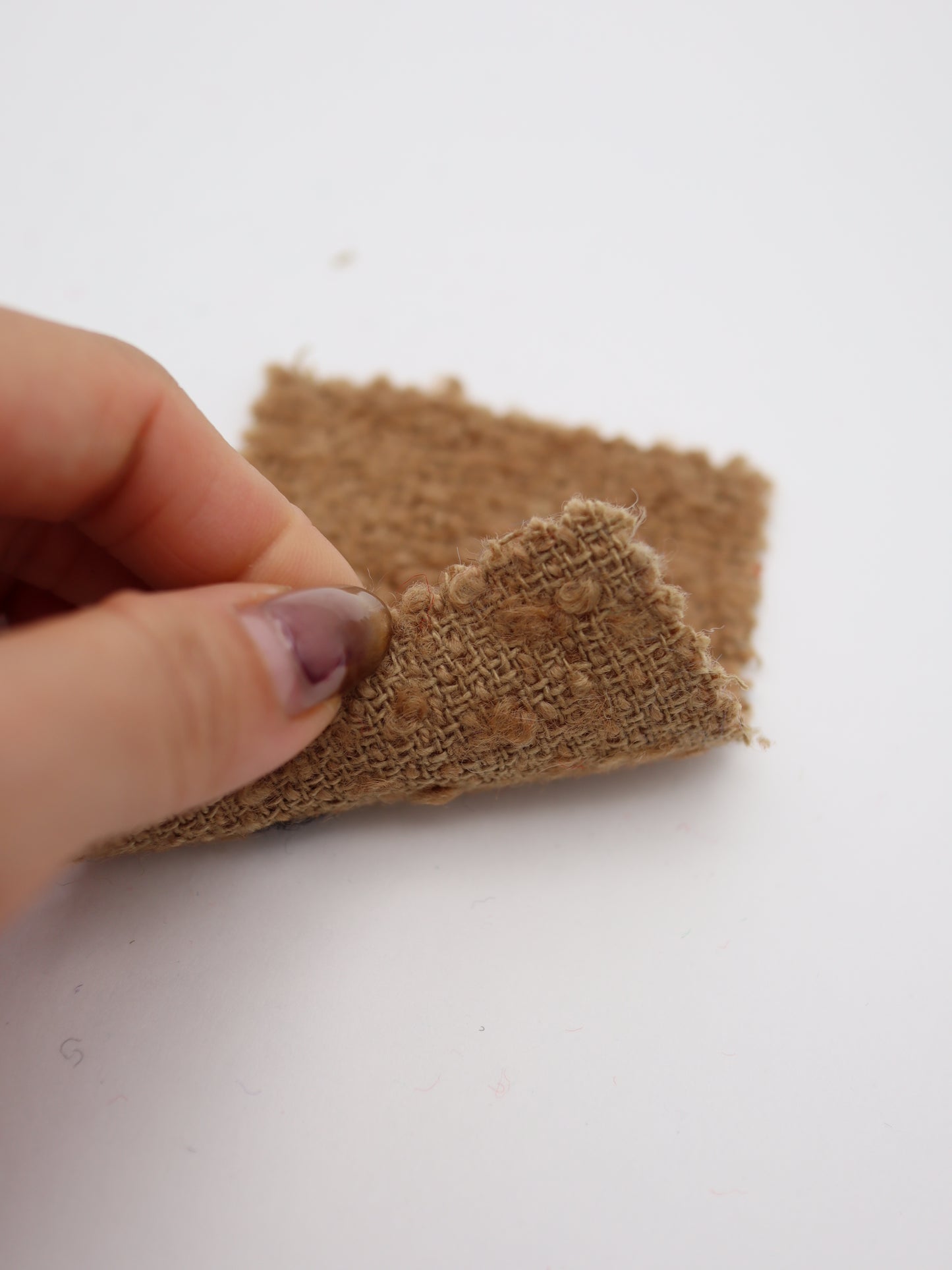 【25AW-067】ウール60％ふわふわプチくるくるヤーンツイード　/0.5ｙあたり=～1560円