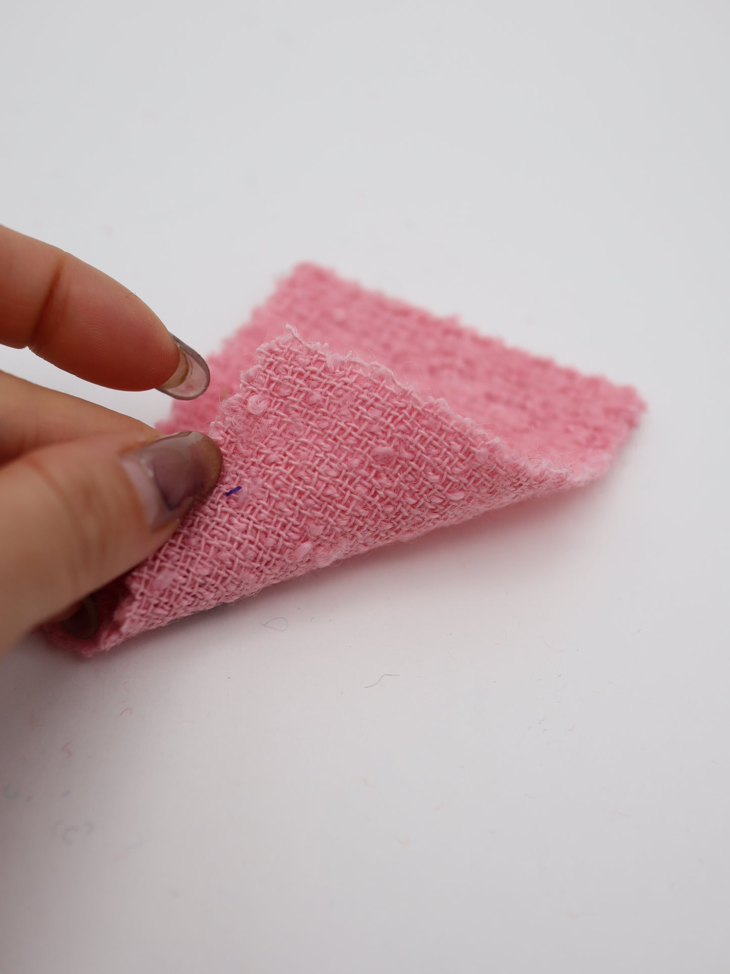 【25AW-067】ウール60％ふわふわプチくるくるヤーンツイード　/0.5ｙあたり=～1560円