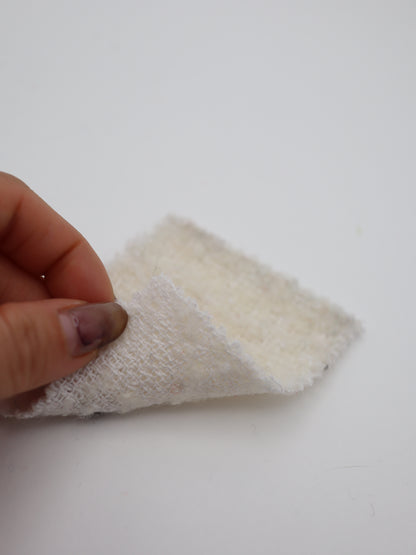 【25AW-067】ウール60％ふわふわプチくるくるヤーンツイード　/0.5ｙあたり=～1560円