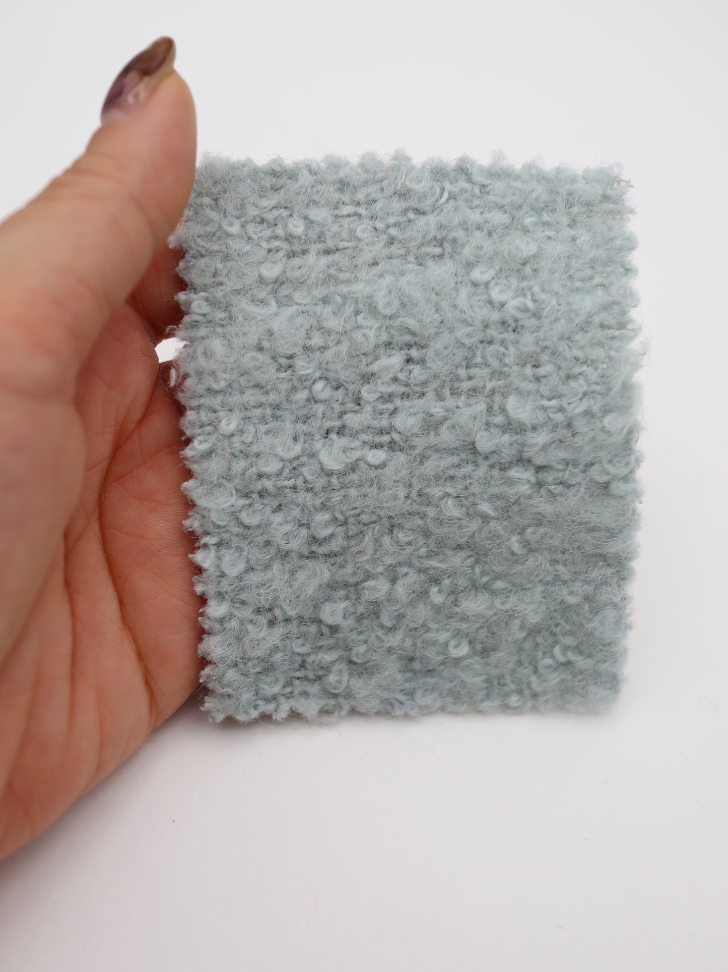 【25AW-067】ウール60％ふわふわプチくるくるヤーンツイード　/0.5ｙあたり=～1560円