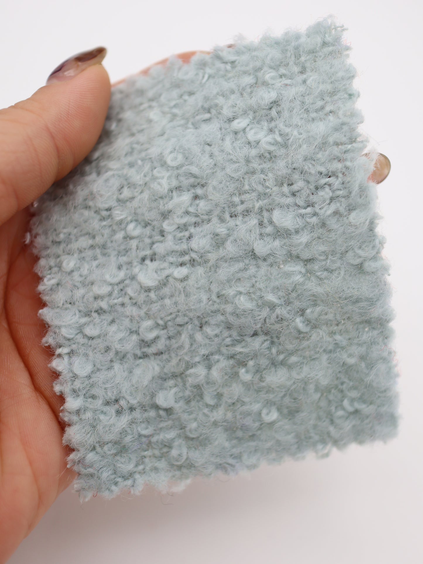 【25AW-067】ウール60％ふわふわプチくるくるヤーンツイード　/0.5ｙあたり=～1560円